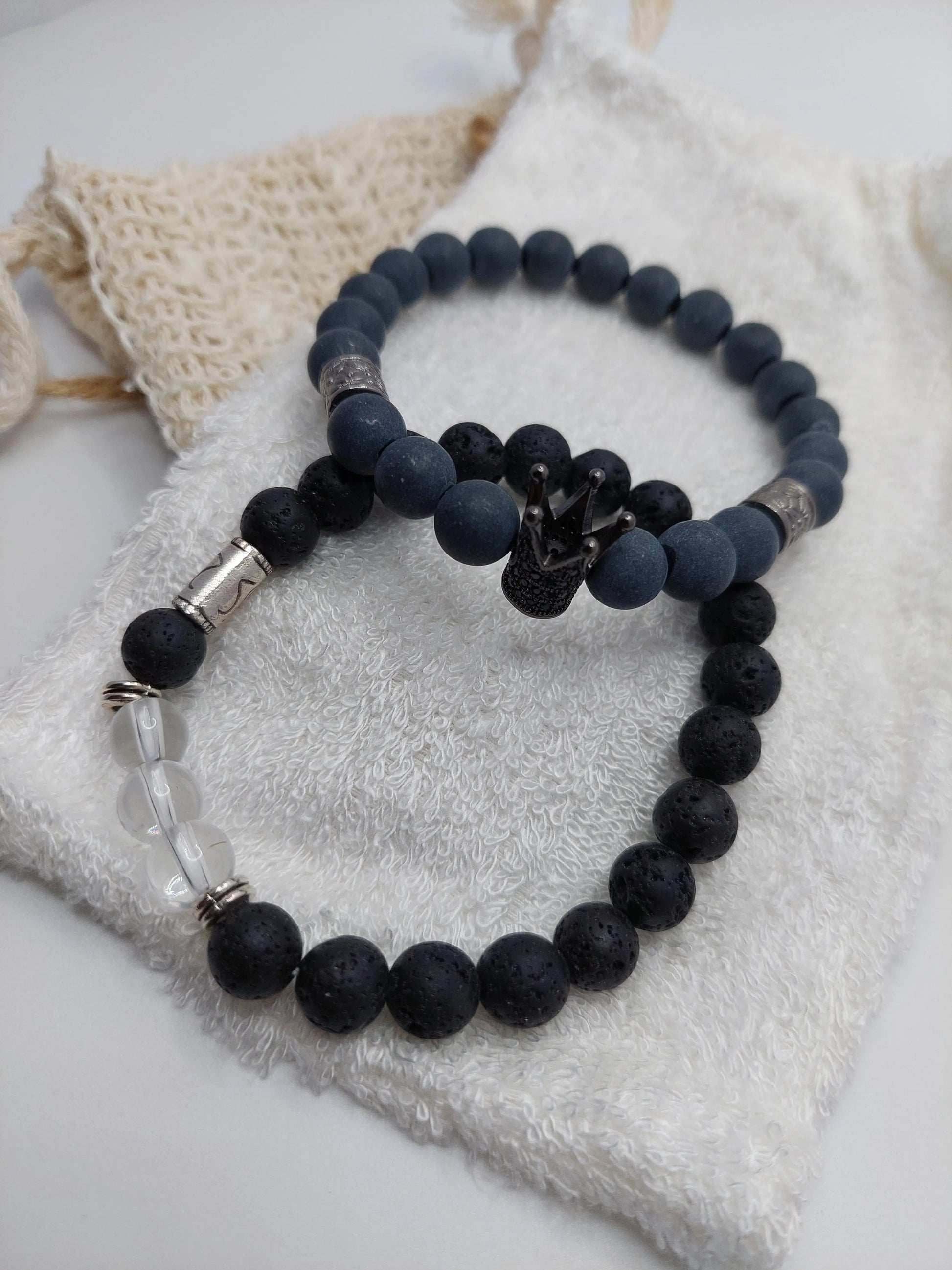 Lava stone bracelets made from natural stone - Saboena