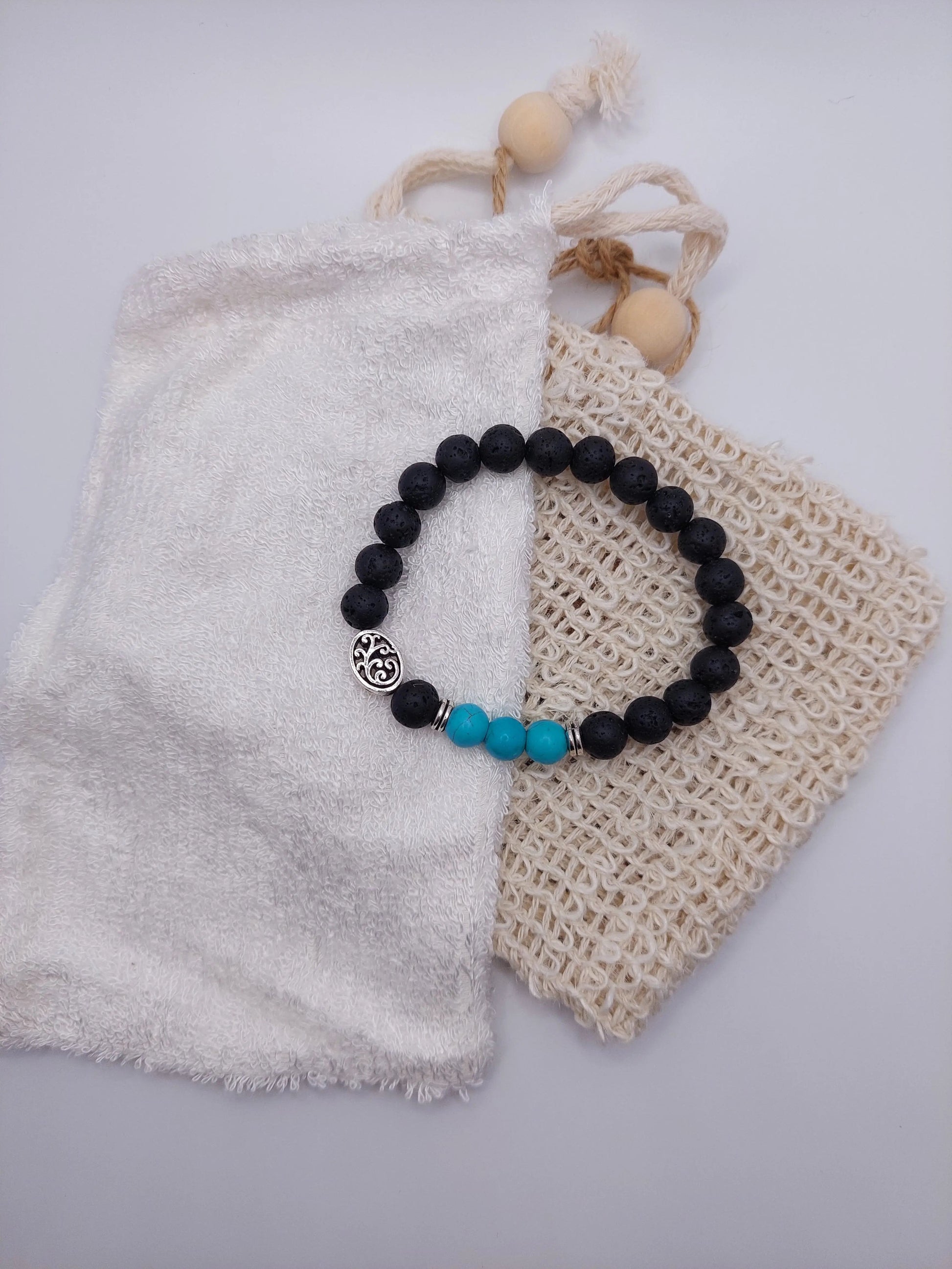 Lava stone bracelets made from natural stone - Saboena