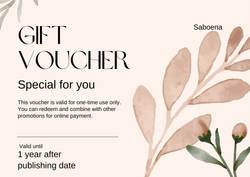 Saboena Digital Gift Voucher - Saboena